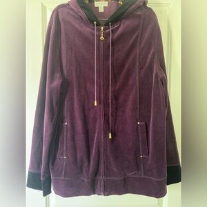Luxurious Purple St John Sport Hooded Jacket